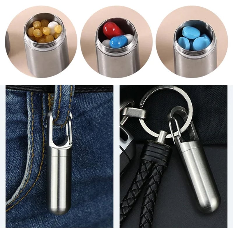 (š„Last Day Promotion - 49% off)2024-Moisture-proof and Waterproof Stainless Steel Sealed Storage Bottle