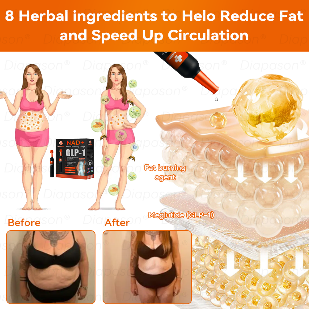 𝐷𝑖𝑎𝑝𝑎𝑠𝑜𝑛® 𝑁𝐴𝐷+ 𝐺𝐿𝑃-1 Slimming Drops 💧 - Suitable for Obesity, Diabetes, and Cardiovascular Conditions